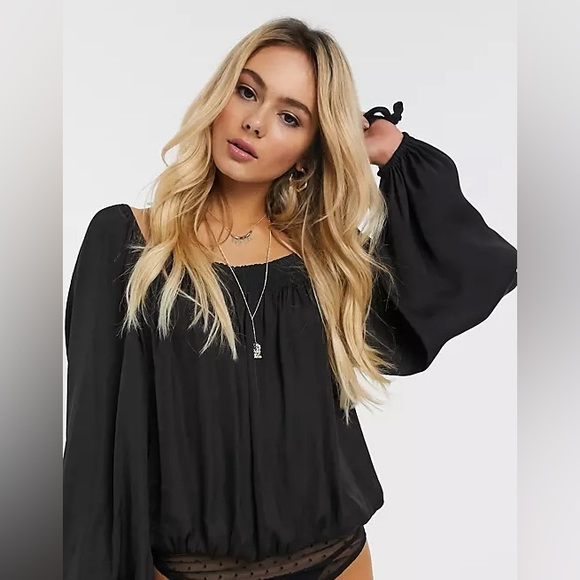 Another Round Free People Bodysuit in red size medium - Picture 4 of 4